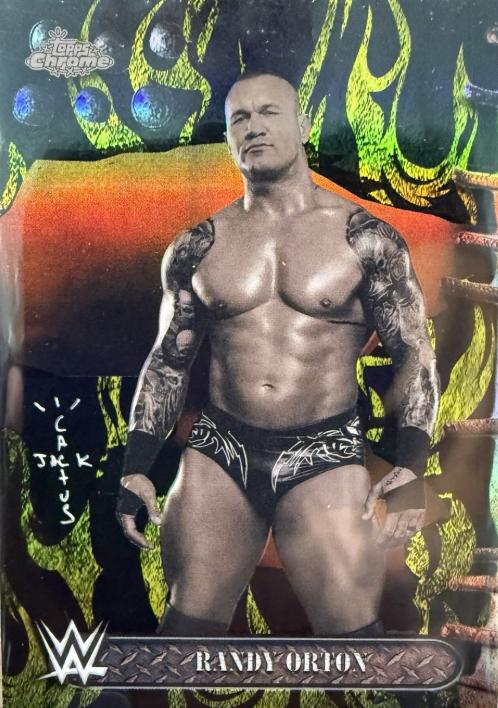 Randy Orton [Black Yellow Refractor] #7