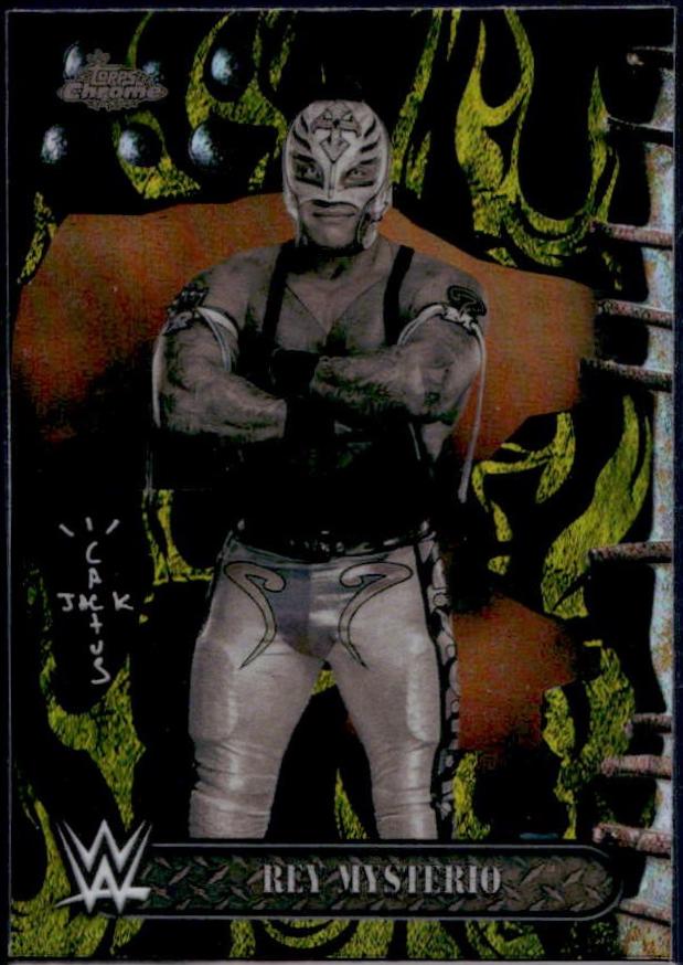 Rey Mysterio [Black Yellow Refractor] #6
