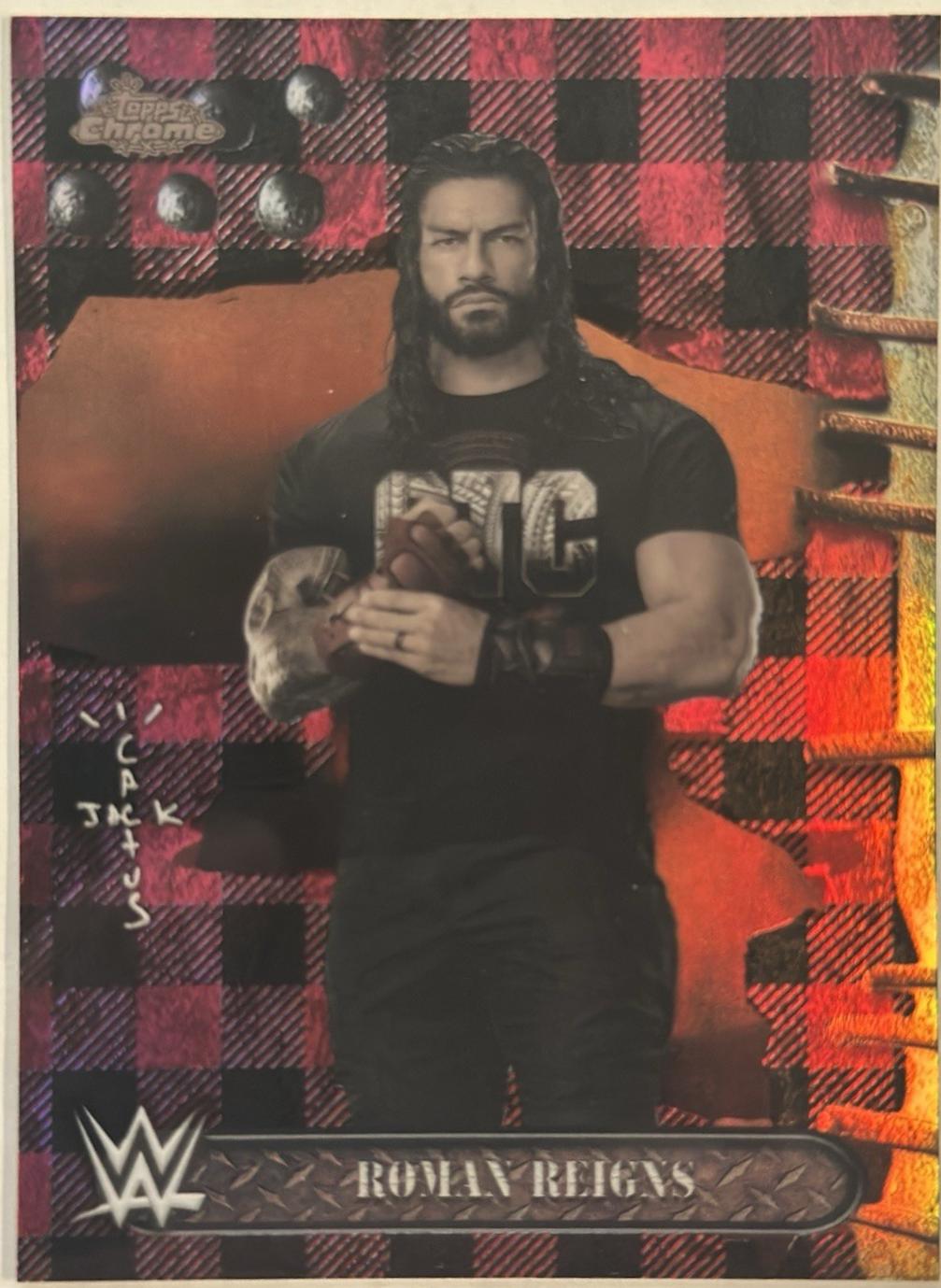 Roman Reigns [Red Black Refractor] #25