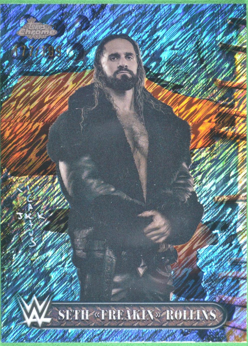 Seth Freakin Rollins [Aqua Shimmer Refractor] #17