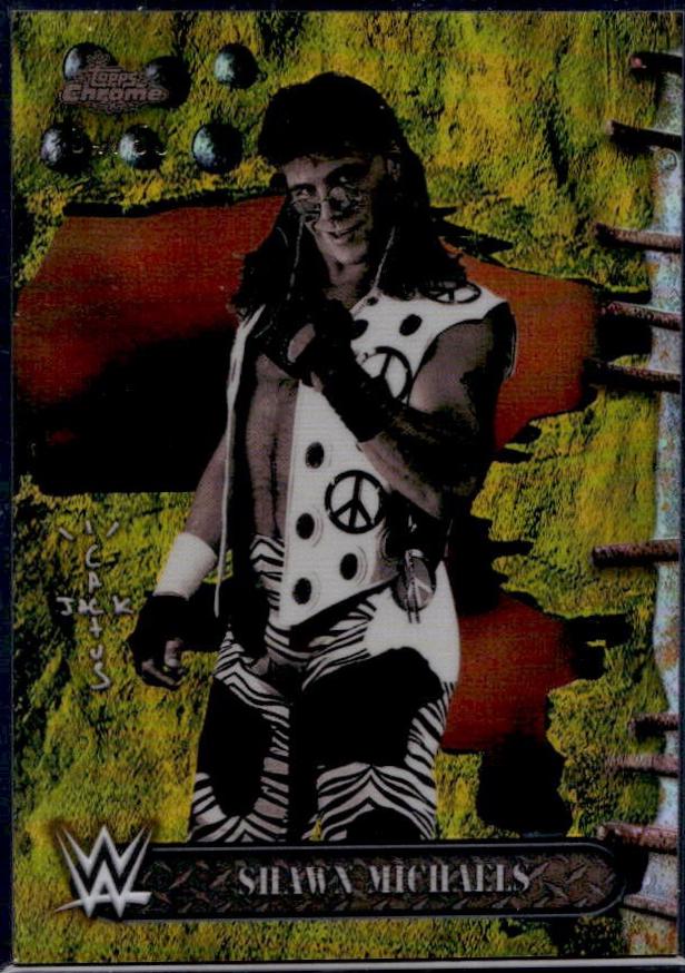 Shawn Michaels [Black Yellow Refractor] #80