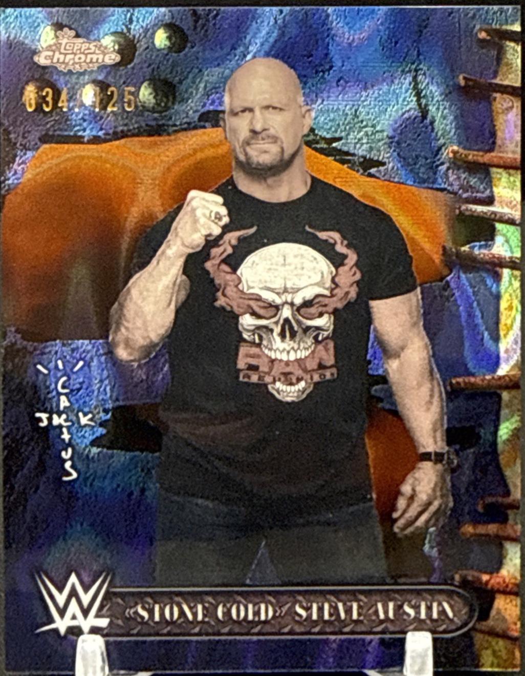 Stone Cold Steve Austin [Blue Sonar Refractor] #70