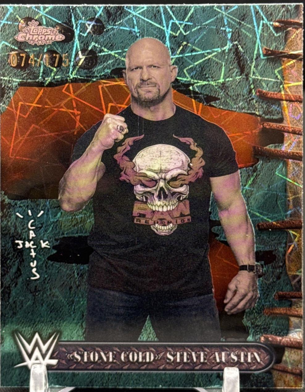 Stone Cold Steve Austin [Teal Lasers Refractor] #70