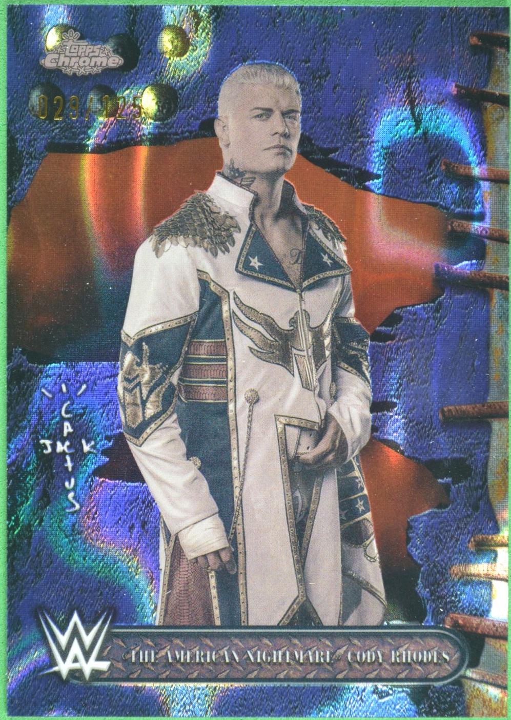 The American Nightmare Cody Rhodes [Blue Sonar Refractor] #10