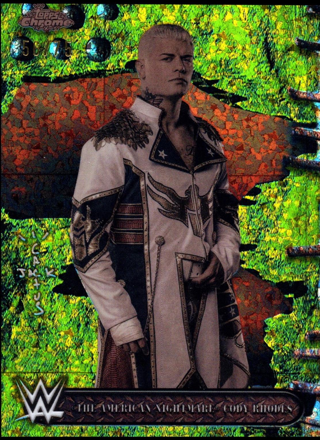 The American Nightmare Cody Rhodes [Yellow Mini Diamonds Refractor] #10