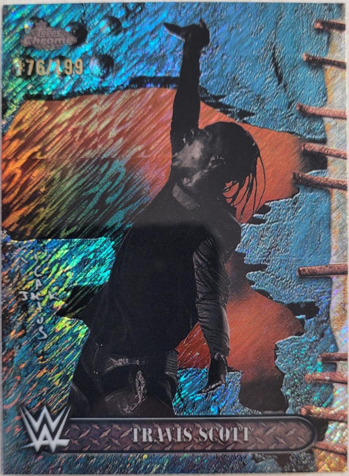 Travis Scott [Aqua Shimmer Refractor] #100