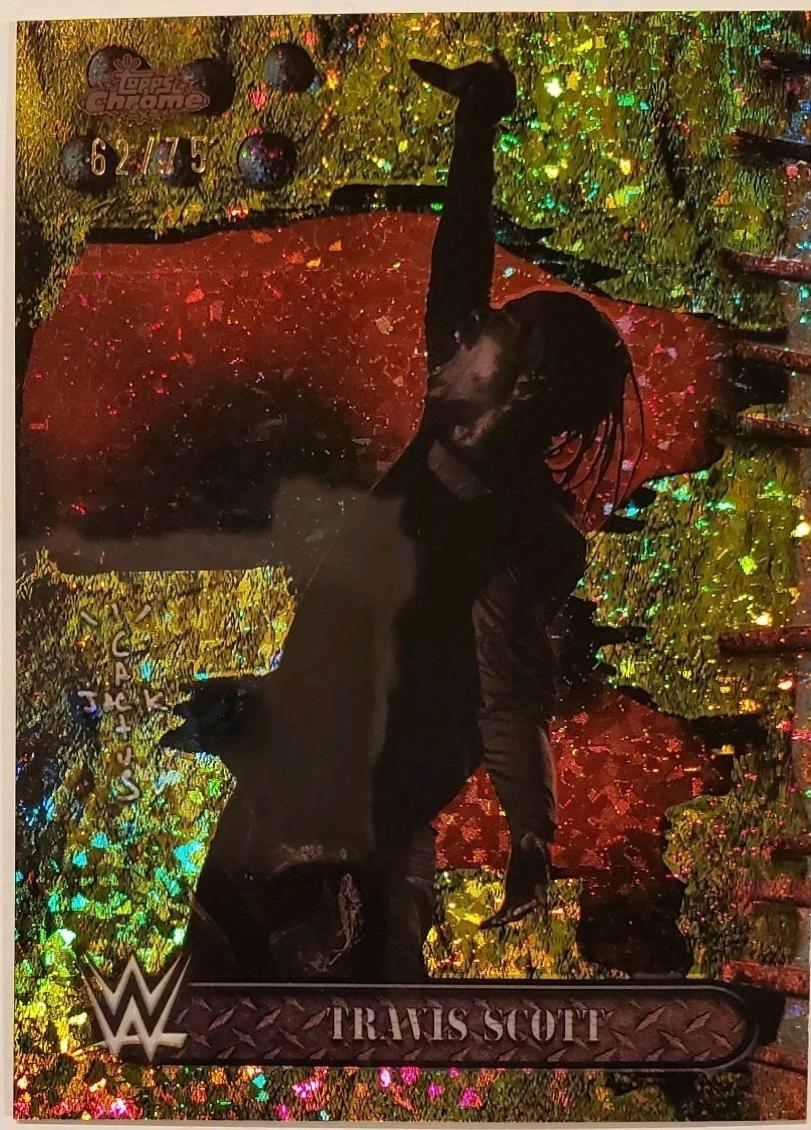 Travis Scott [Yellow Mini Diamonds Refractor] #100