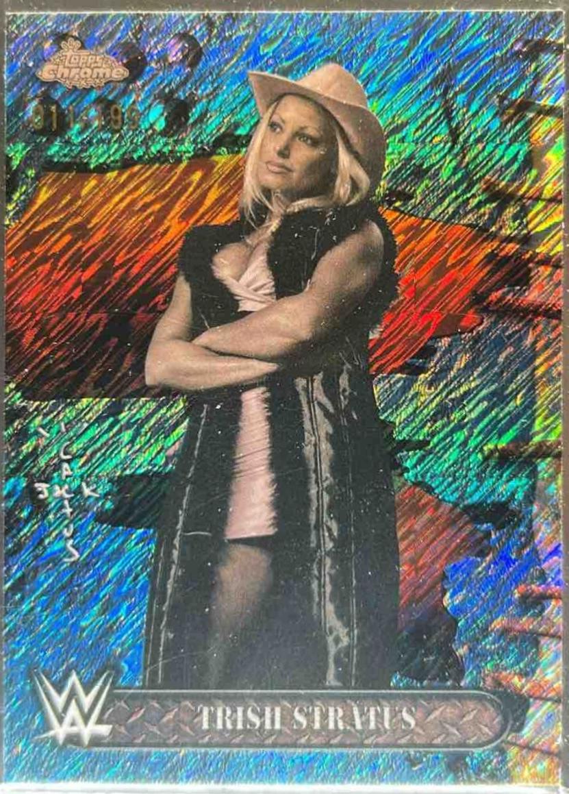 Trish Stratus [Aqua Shimmer Refractor] #9