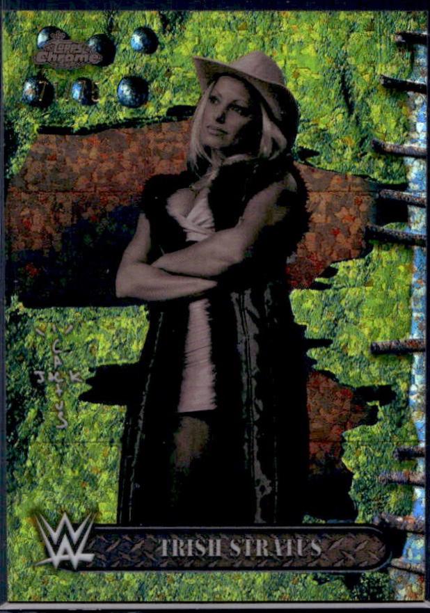 Trish Stratus [Yellow Mini Diamonds Refractor] #9