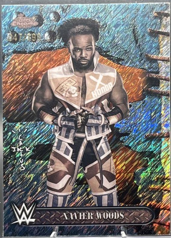 Xavier Woods [Aqua Shimmer Refractor] #18