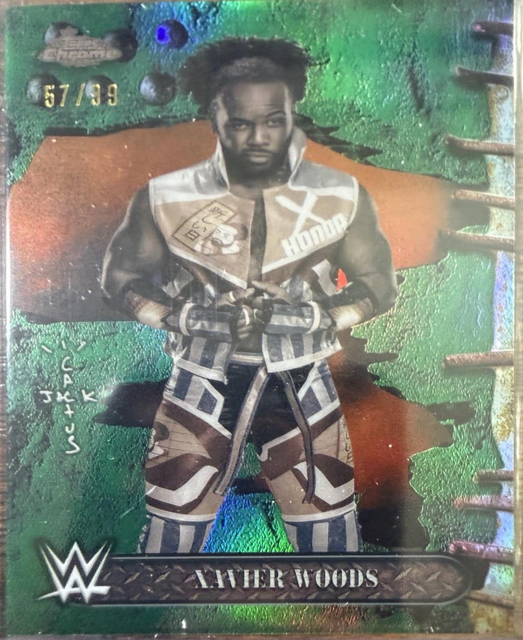 Xavier Woods [Green Refractor] #18