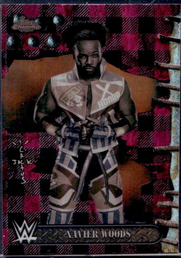 Xavier Woods [Red Black Refractor] #18