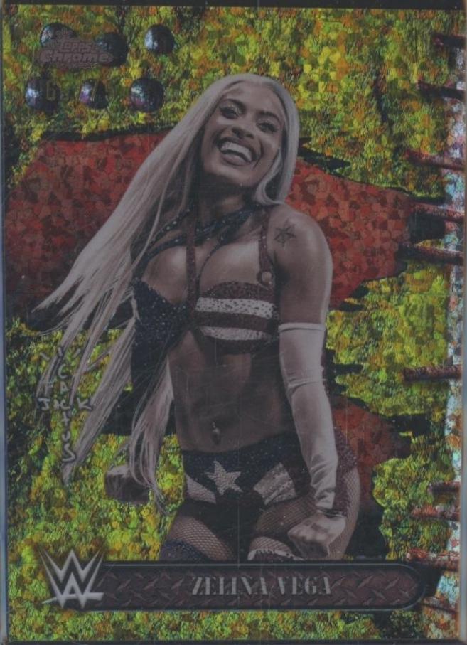 Zelina Vega [Yellow Mini Diamonds Refractor] #38
