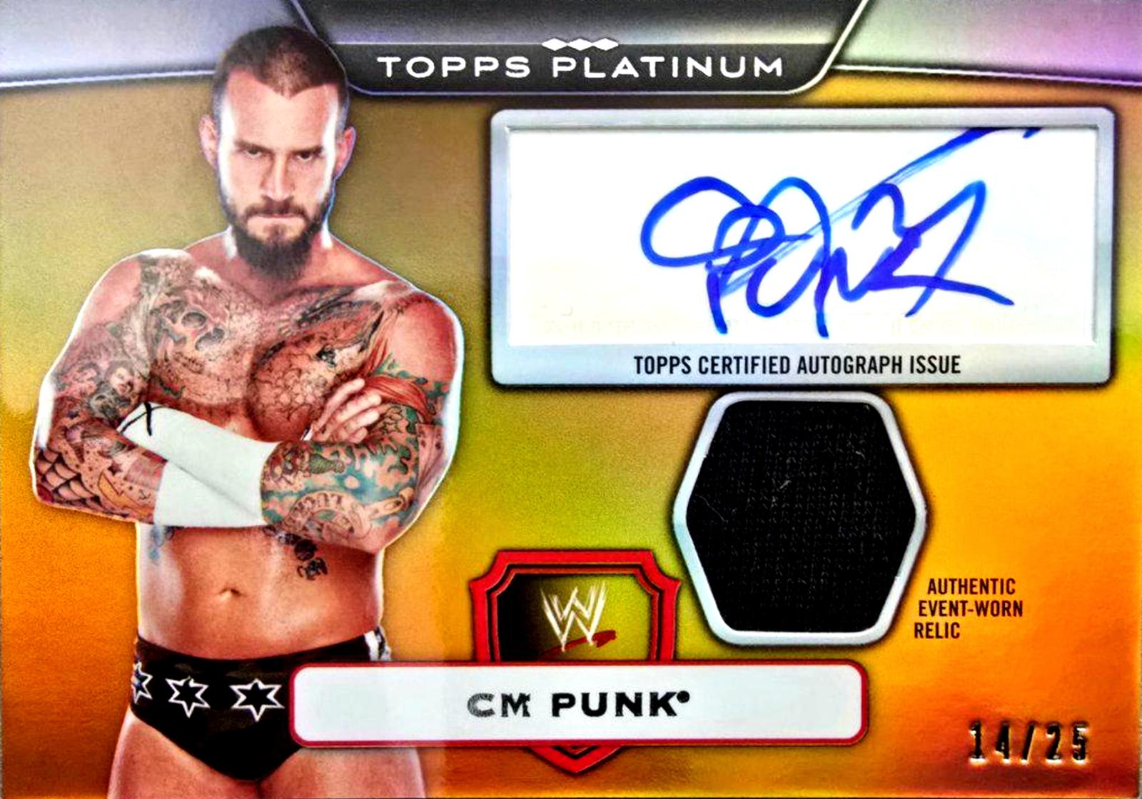 CM Punk [Autograph Relic Gold] #48