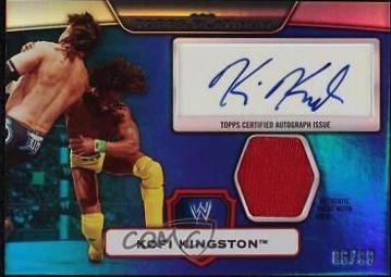 Kofi Kingston [Autograph Relic Blue] #59