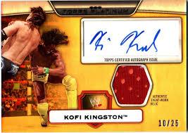 Kofi Kingston [Autograph Relic Gold] #59