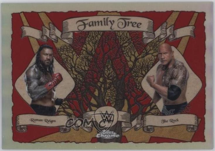 Roman Reigns / The Rock [Red Refractor] #FT-RR