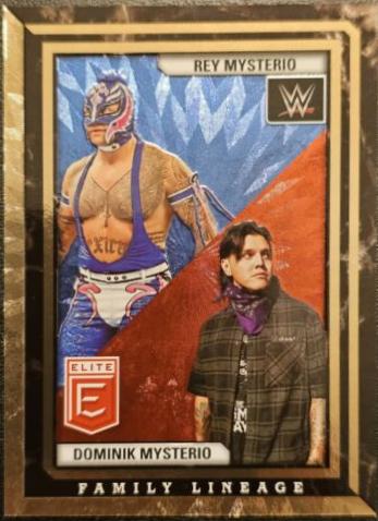 Dirty Dominik Mysterio / Rey Mysterio [Gold] #7