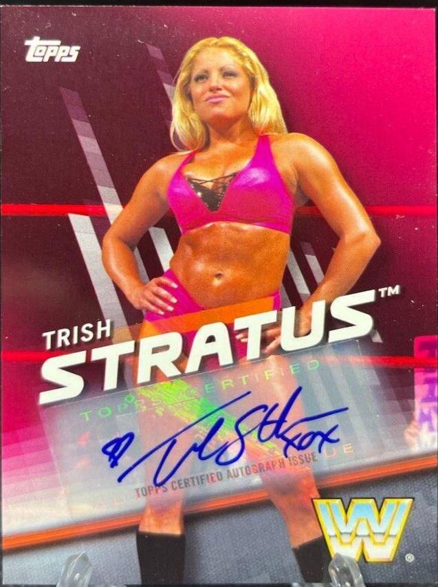 Trish Stratus [Pink Autograph] #7