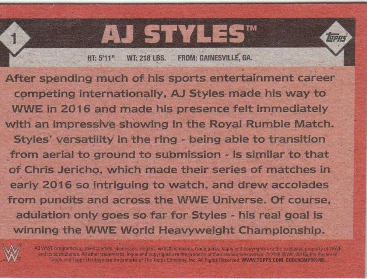 AJ Styles #1
