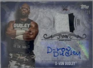 D Von Dudley [Blue Autograph] #UAR-DD