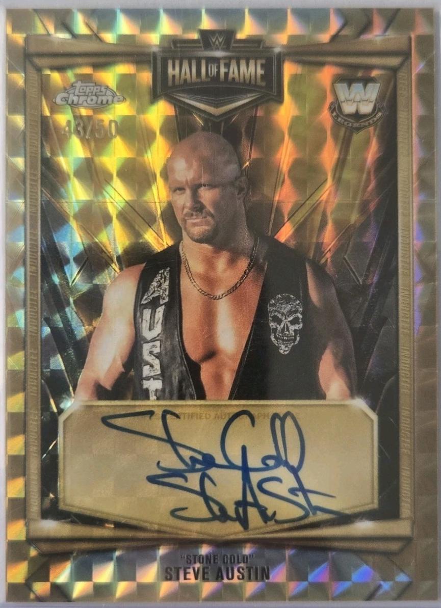 Stone Cold Steve Austin [Gold Geometric] #HOF-SC