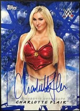Charlotte Flair [Blue Autograph] #24