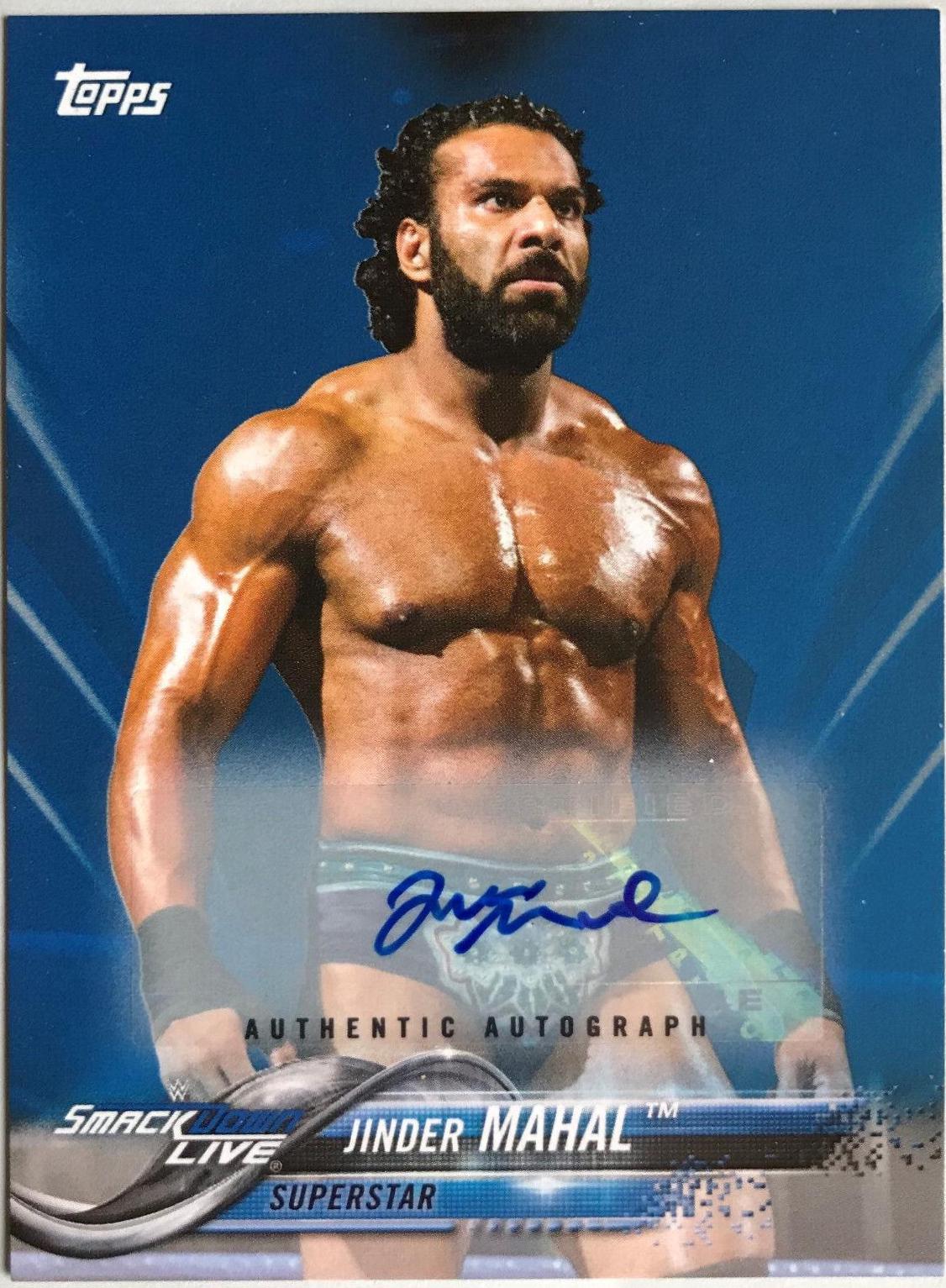 Jinder Mahal [Blue Autograph] #42