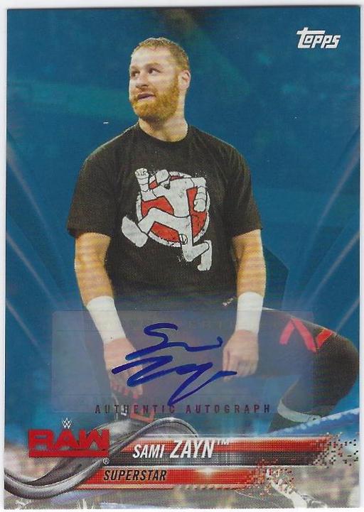 Sami Zayn [Blue Autograph] #169