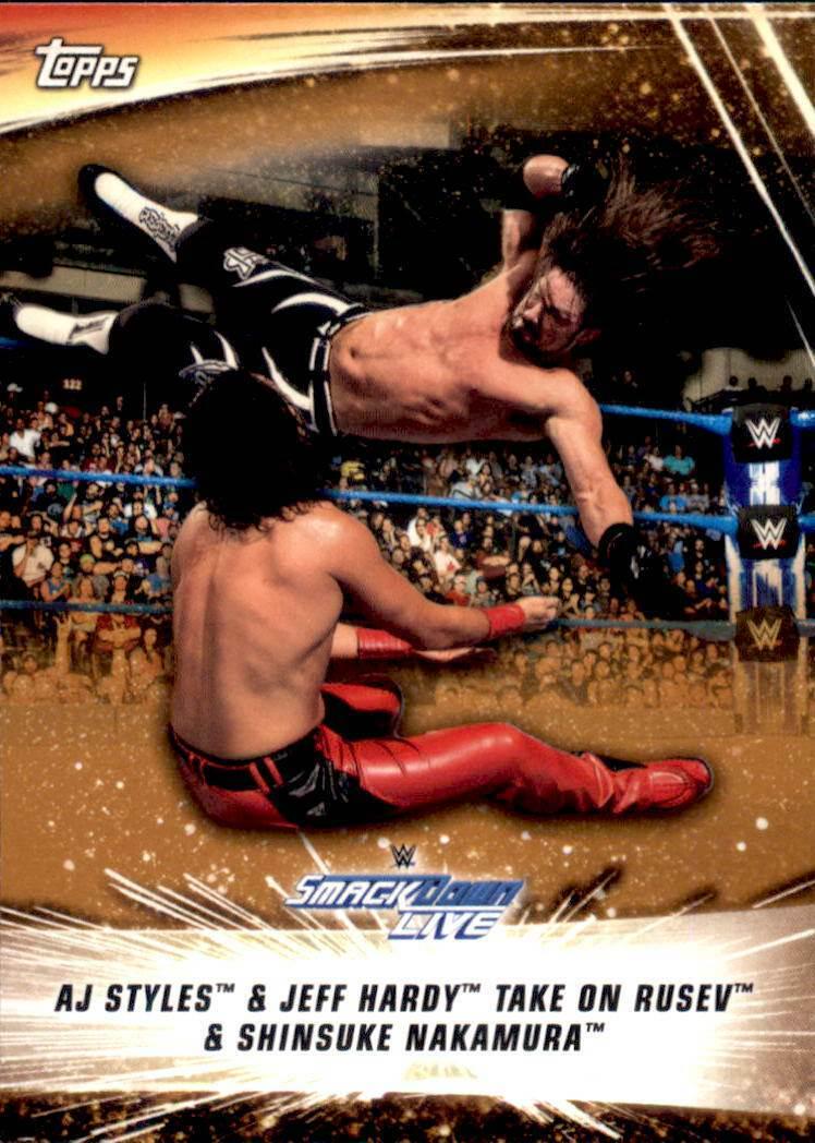 AJ Styles & Jeff Hardy Take on Rusev & Shinsuke Nakamura [Bronze] #79