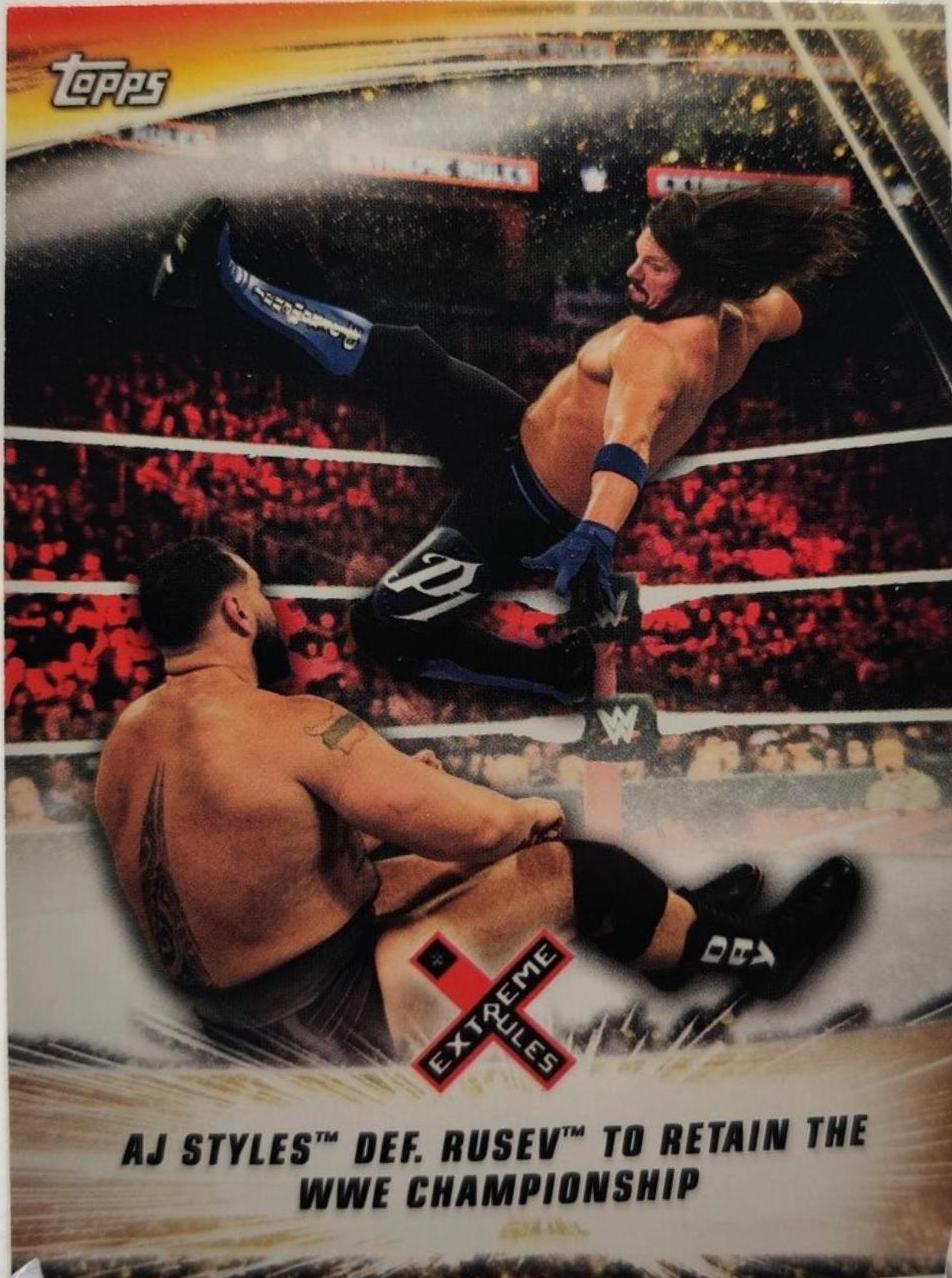 AJ Styles def. Rusev to Retain the WWE Championship #82