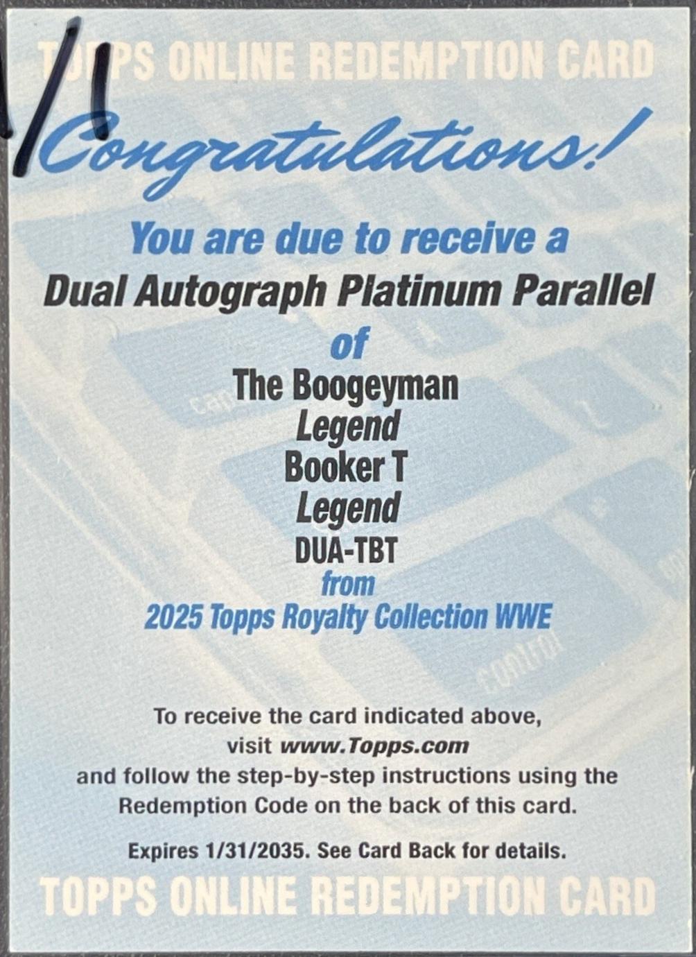 Booker T / The Boogeyman [Platinum] #DUA-TBT