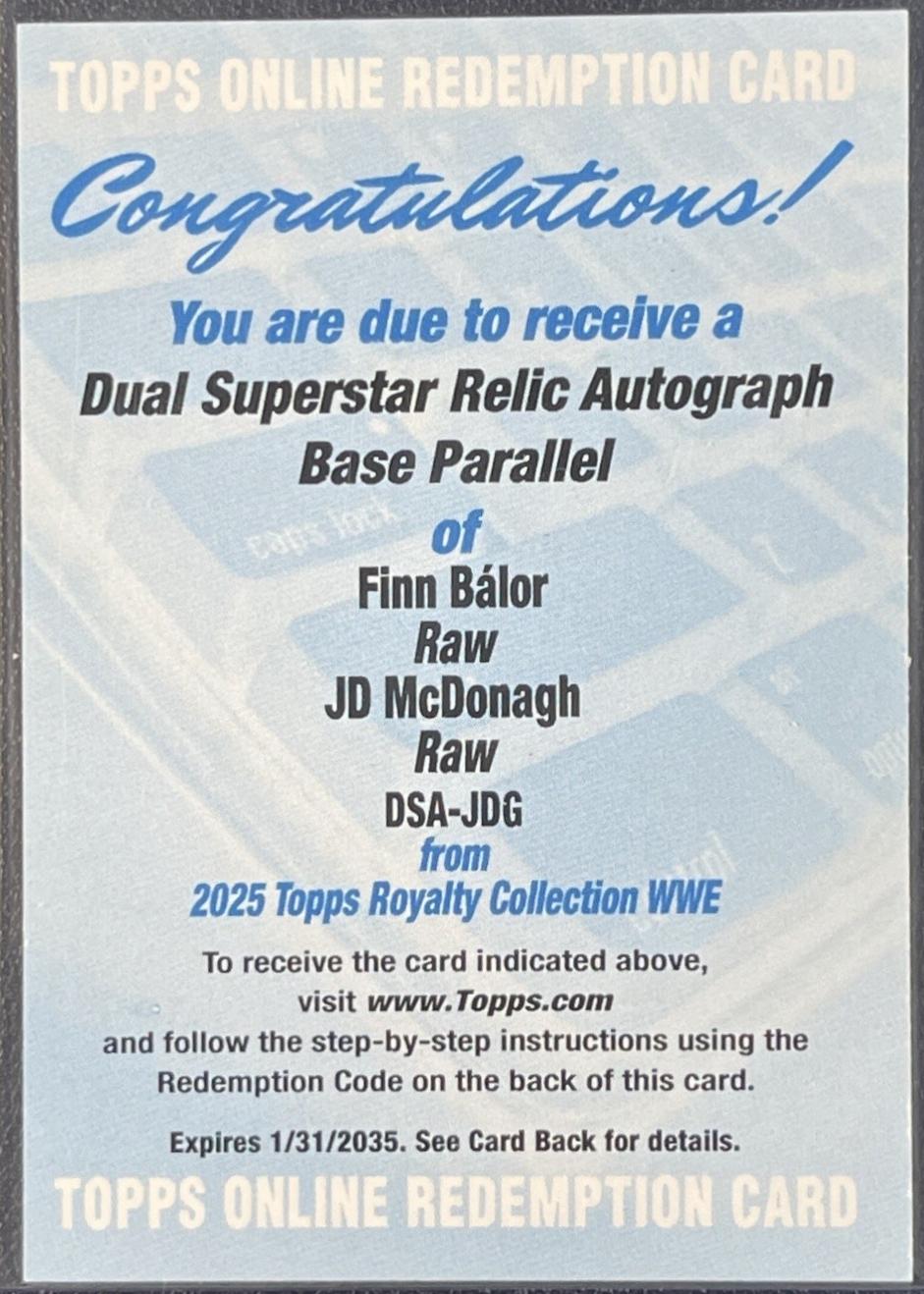 Finn Balor / JD McDonagh #DSA-JDG
