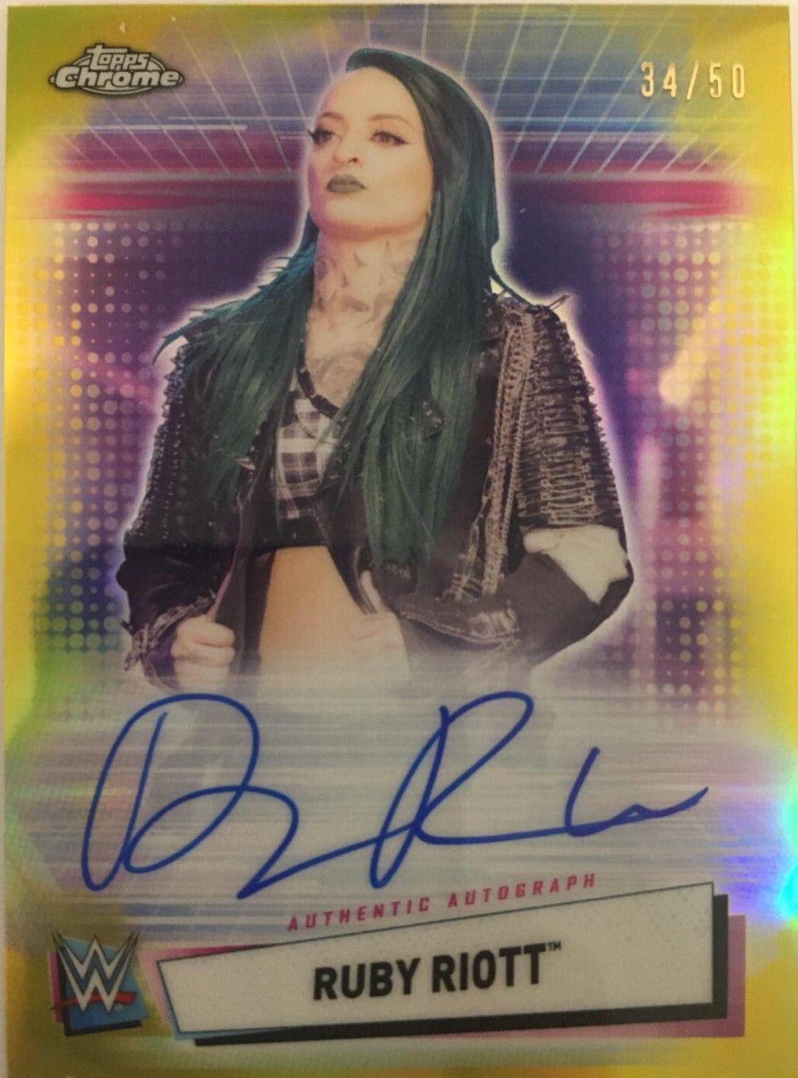 Ruby Riott [Gold Refractor] #A-RB