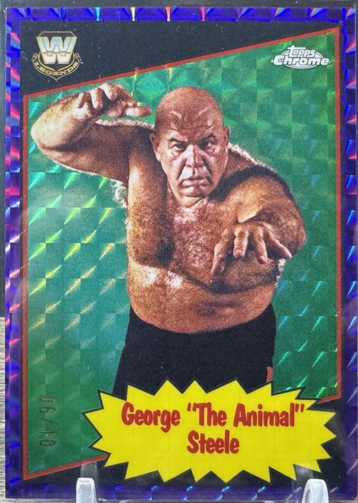 George The Animal Steele [Purple Geometric Refractor] #85TL-GS