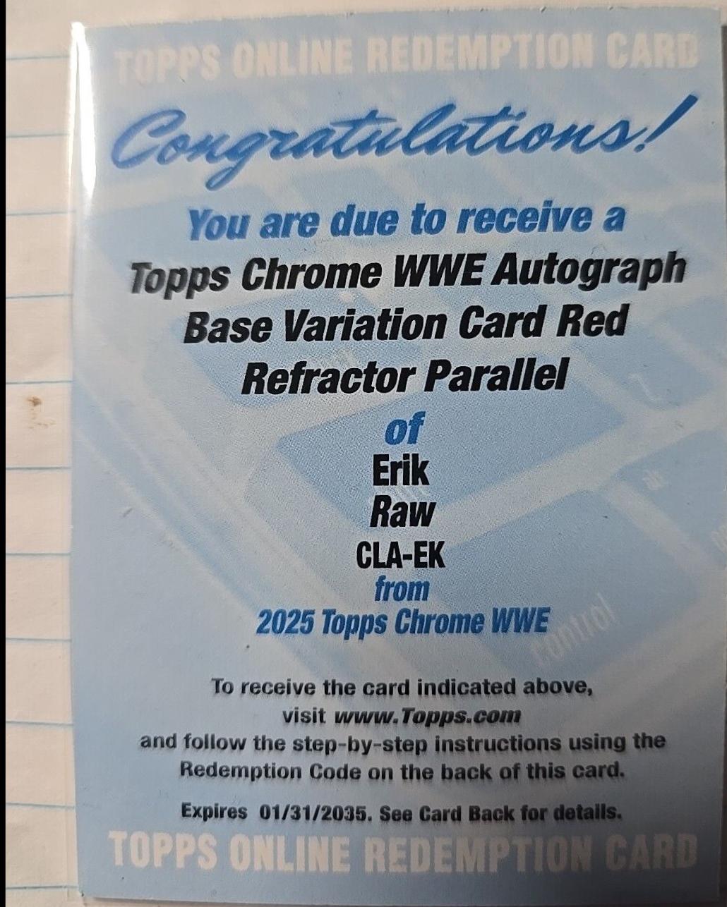 Erik [Red Refractor] #CLA-EK