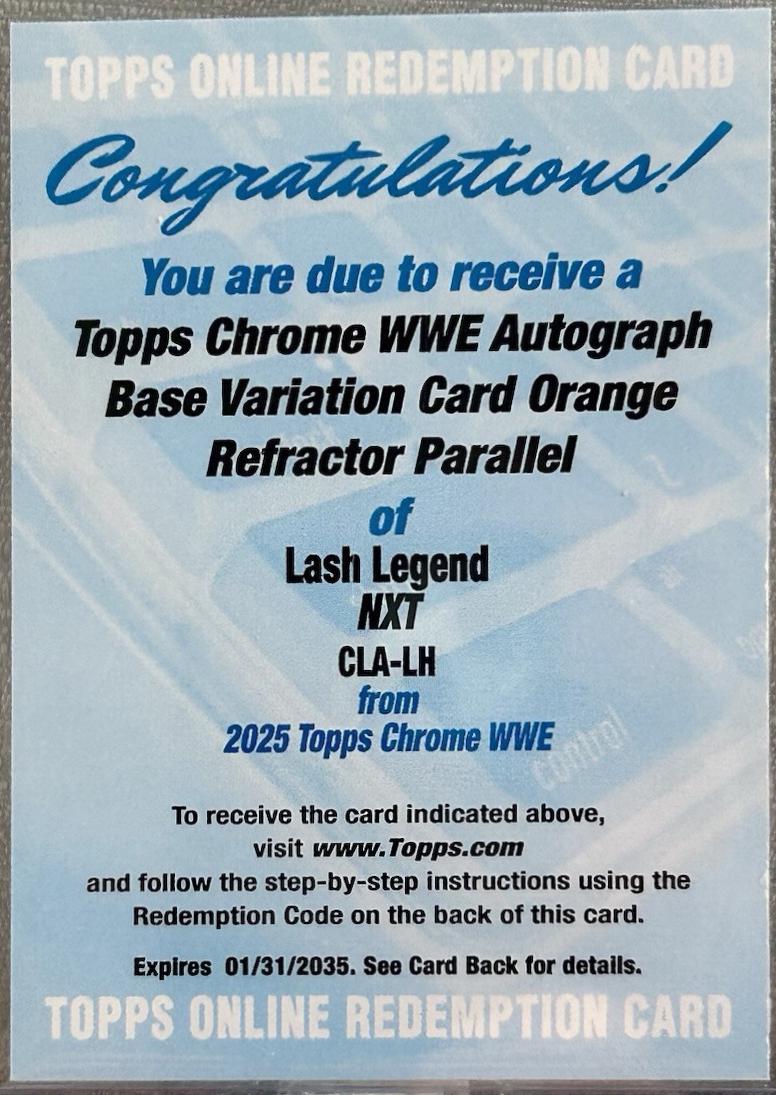 Lash Legend [Orange Refractor] #CLA-LH