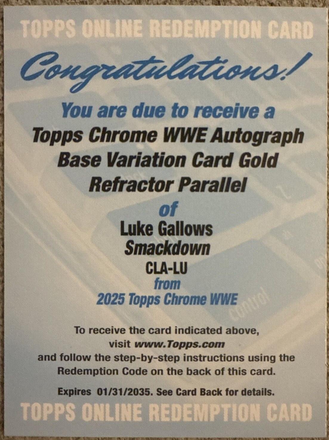 Luke Gallows #CLA-LU