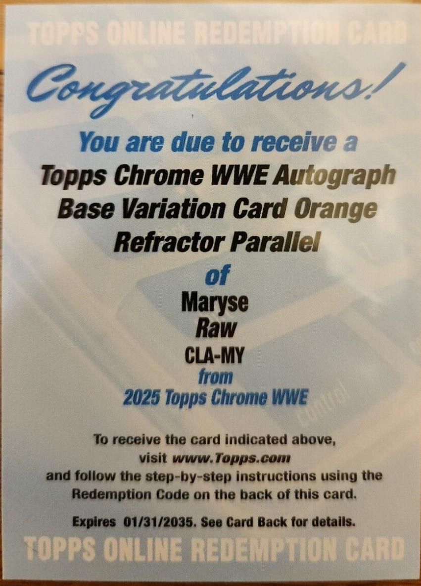 Maryse [Orange Refractor] #CLA-MY
