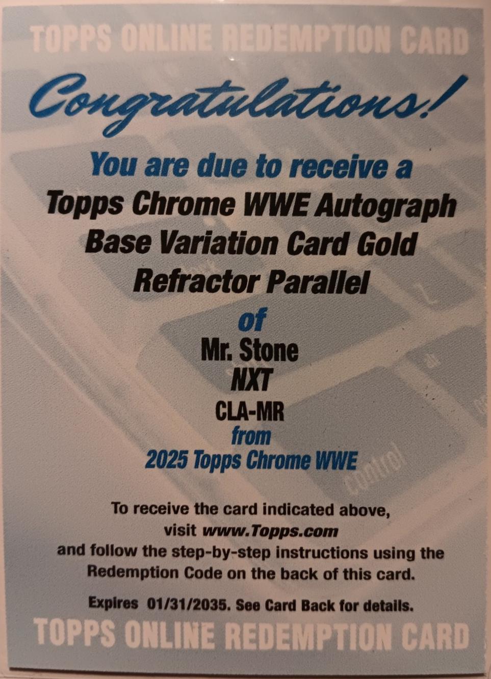 Mr. Stone #CLA-MR