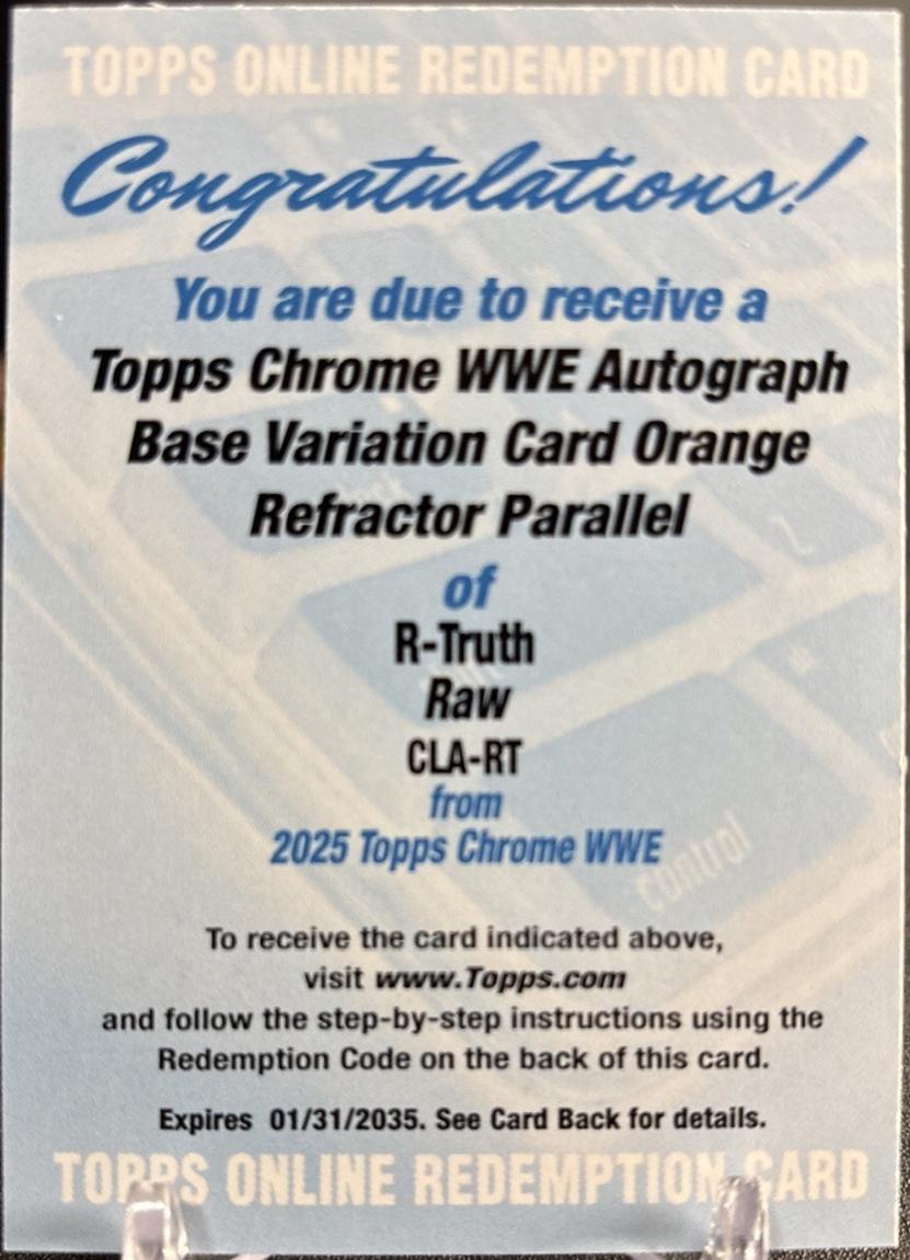R-Truth [Orange Refractor] #CLA-RT