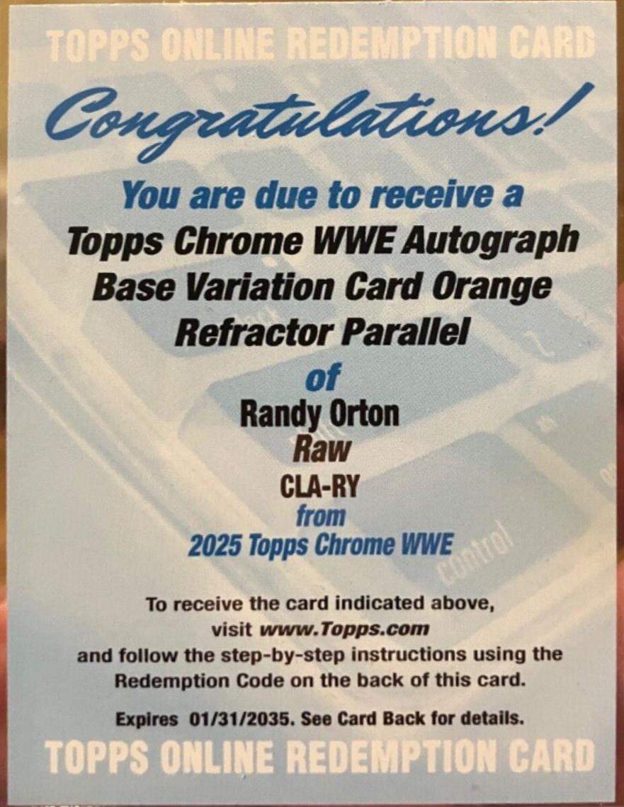 Randy Orton [Orange Refractor] #CLA-RY
