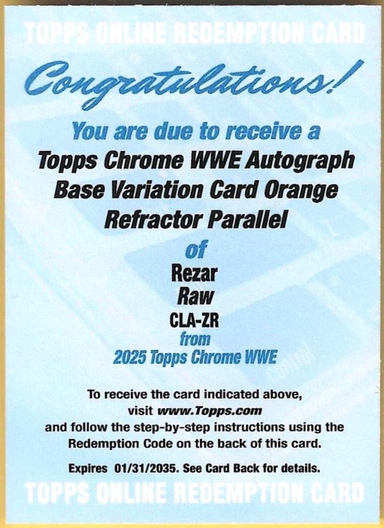 Rezar [Orange Refractor] #CLA-ZR