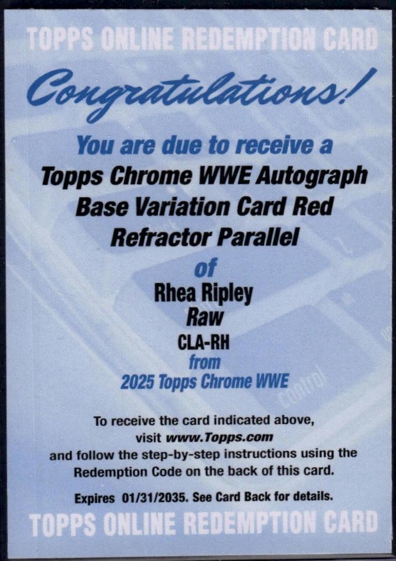 Rhea Ripley [Red Refractor] #CLA-RH