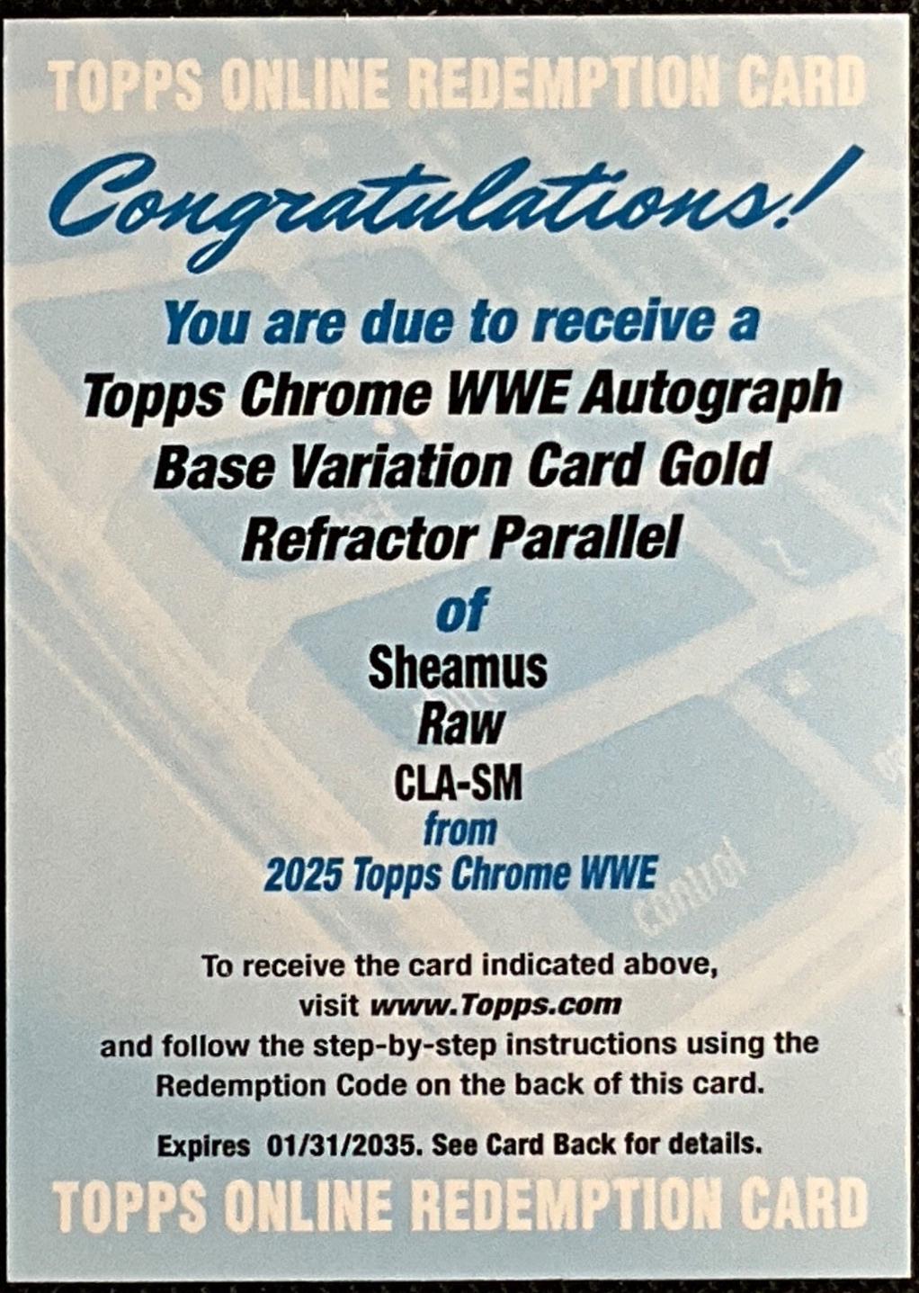 Sheamus #CLA-SM