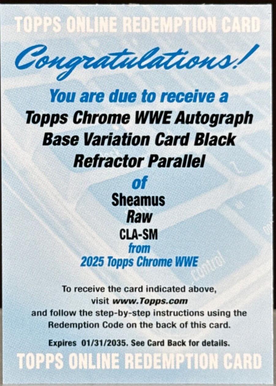 Sheamus [Black Refractor] #CLA-SM