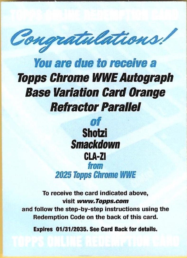 Shotzi [Orange Refractor] #CLA-ZI