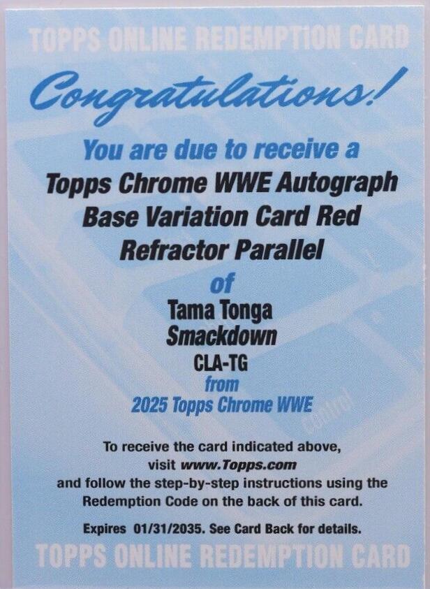 Tama Tonga [Red Refractor] #CLA-TG