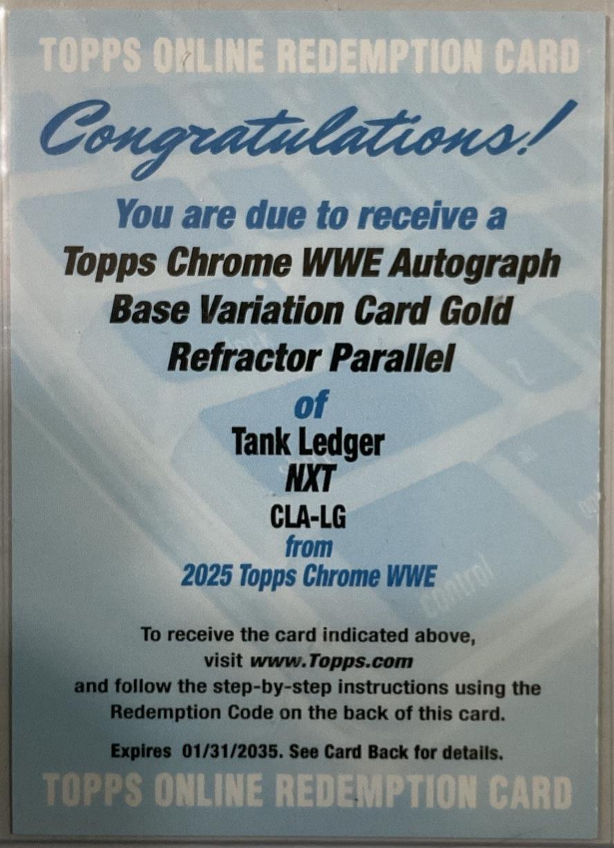Tank Ledger #CLA-LG