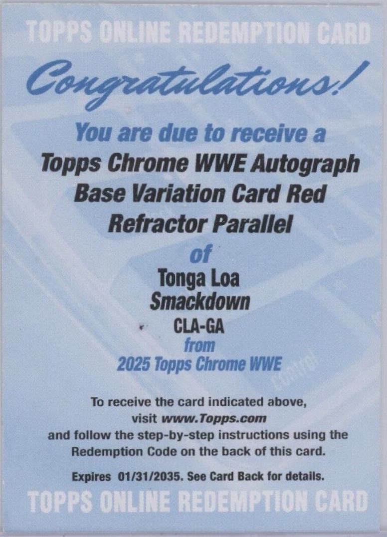 Tonga Loa [Red Refractor] #CLA-GA